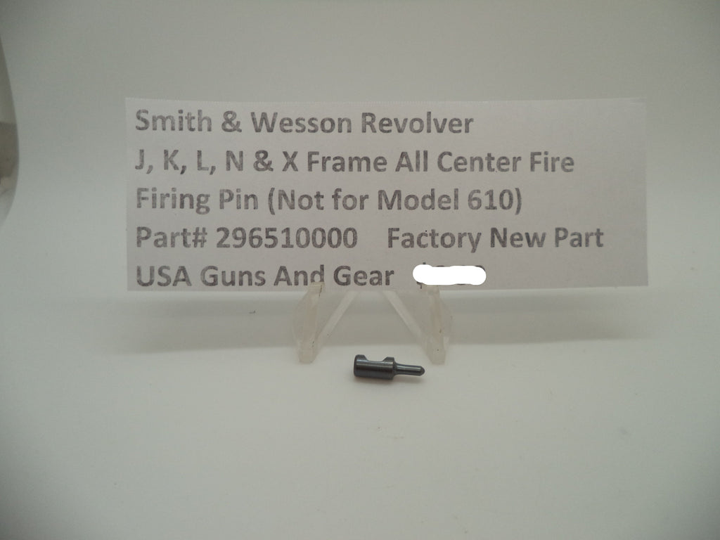 Smith & Wesson J K L N X Frames All Center Fire Models Firing Pin - 296510000