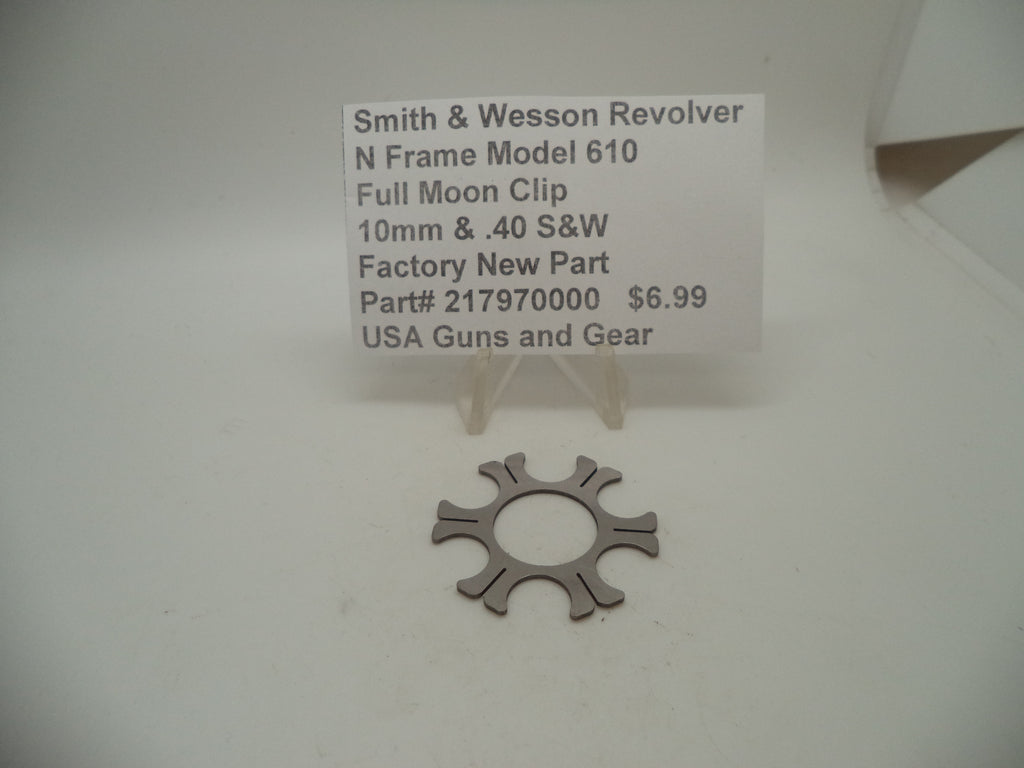 Smith & Wesson Model 610 Full Moon Clip - 10mm/40S&W - 6 Round Stainless Steel