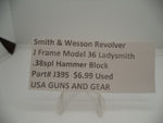 J395 Smith & Wesson Used J Frame Model 36 Ladysmith .38 Special Hammer Block