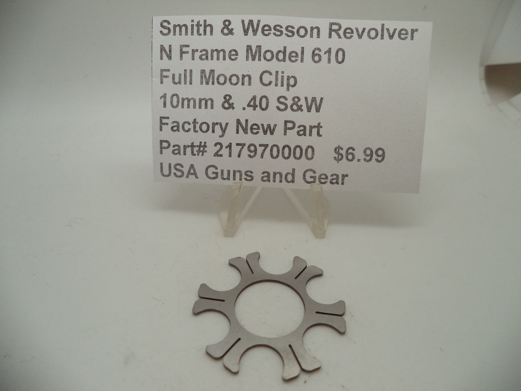 Smith & Wesson Model 610 Full Moon Clip - 10mm/40S&W - 6 Round Stainless Steel