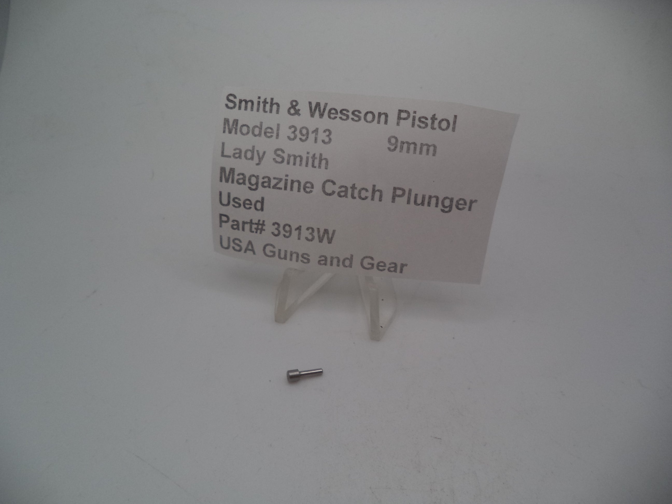 Smith & Wesson Model 3913 Magazine Catch Plunger Lady Smith 9MM Used - 3913W
