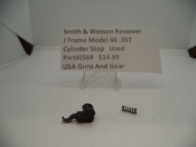 J569 Smith & Wesson Used J Frame Model 60 .357 Caliber Cylinder Stop & Spring -                                USA Guns And Gear-Your Favorite Gun Parts Store