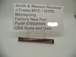 076020000 Smith & Wesson J Frame Model 651C / 351PD Mainspring New Part