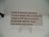 J146 Smith & Wesson Used J Frame Model 342-1 Airlite PD .38 Special 1 7/8" Barre