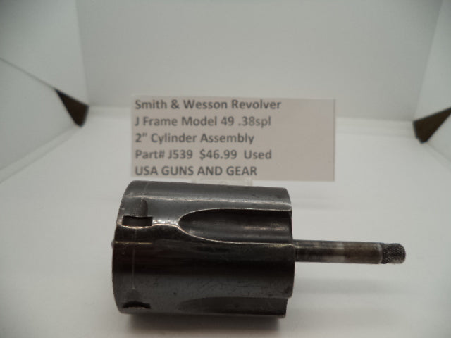 J539 Smith & Wesson Used J Frame Model 49 .38 special 2" Blue 5 Shot Cylinder -                                USA Guns And Gear-Your Favorite Gun Parts Store