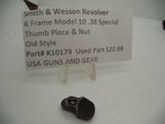 K10179 Smith & Wesson K Frame Model 10  .38 Special Thumb Piece & Nut Blue Steel