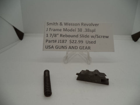 J187 Smith & Wesson Used J Frame Model 38 .38 Special Rebound Slide Assembly -                                USA Guns And Gear-Your Favorite Gun Parts Store