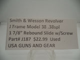 J187 Smith & Wesson Used J Frame Model 38 .38 Special Rebound Slide Assembly -                                USA Guns And Gear-Your Favorite Gun Parts Store