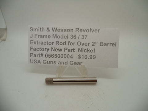 056500004 Smith & Wesson J Frame Extractor Rod Over 2" Barrel Nickel Plated