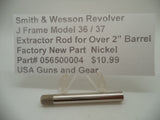056500004 Smith & Wesson J Frame Extractor Rod Over 2" Barrel Nickel Plated