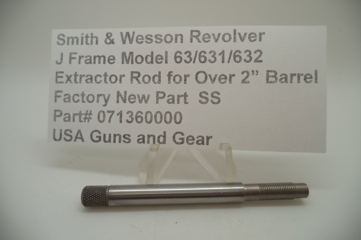 Smith & Wesson J Frame Extractor Rod 2"+ Barrel - OEM Part 071360000