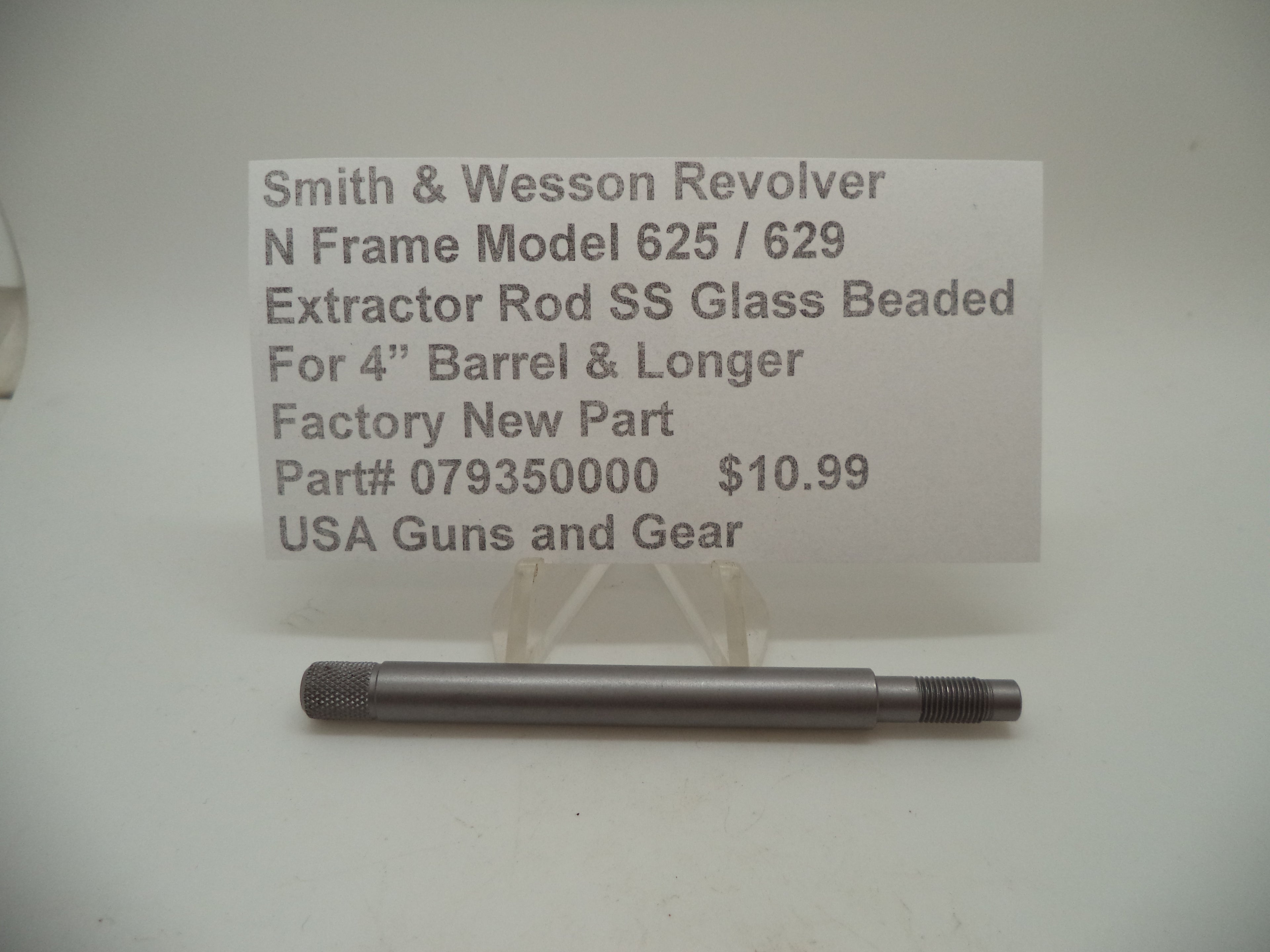 Smith & Wesson N Frame Stainless Extractor Rod Glass Bead - Factory Part 079350000