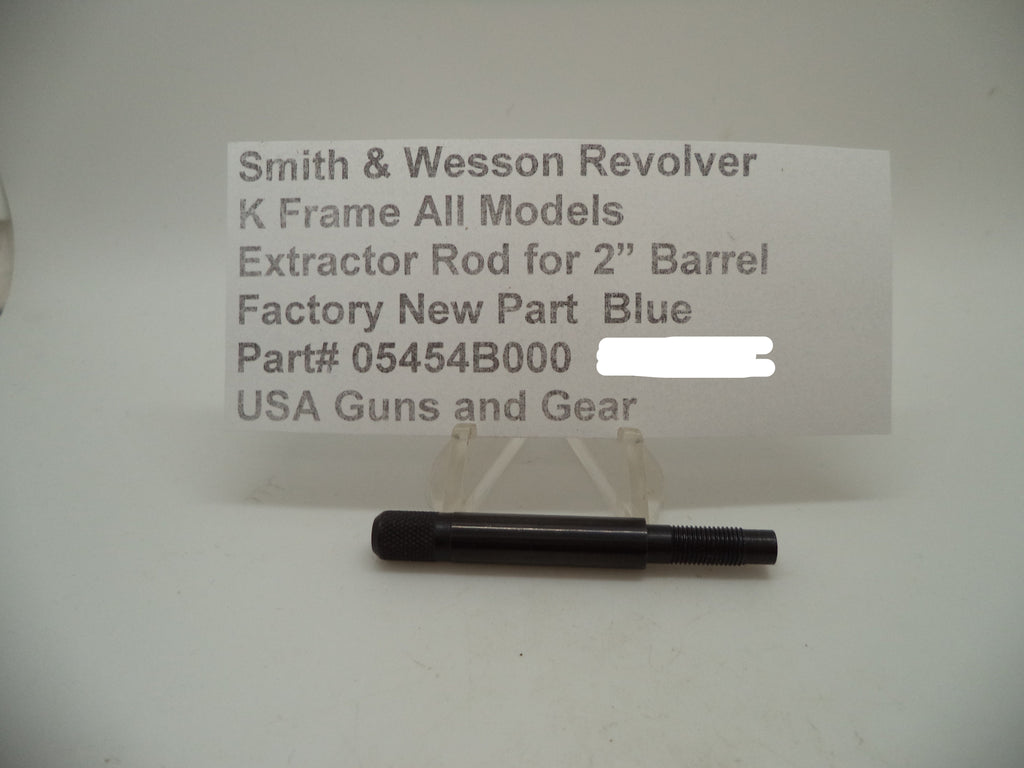 Smith & Wesson K Frame Extractor Rod All Models Blue 2" Barrel - 05454B000