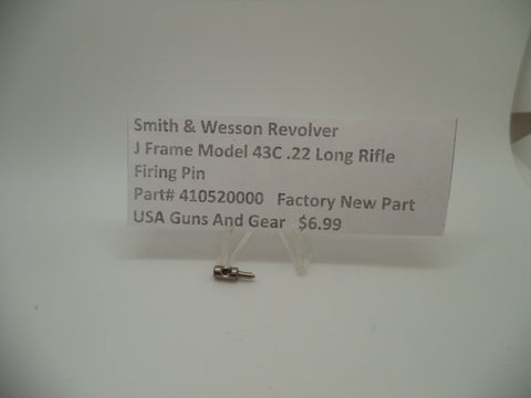 410520000 Smith & Wesson J Frame Model 43C Firing Pin .22LR Factory New Part