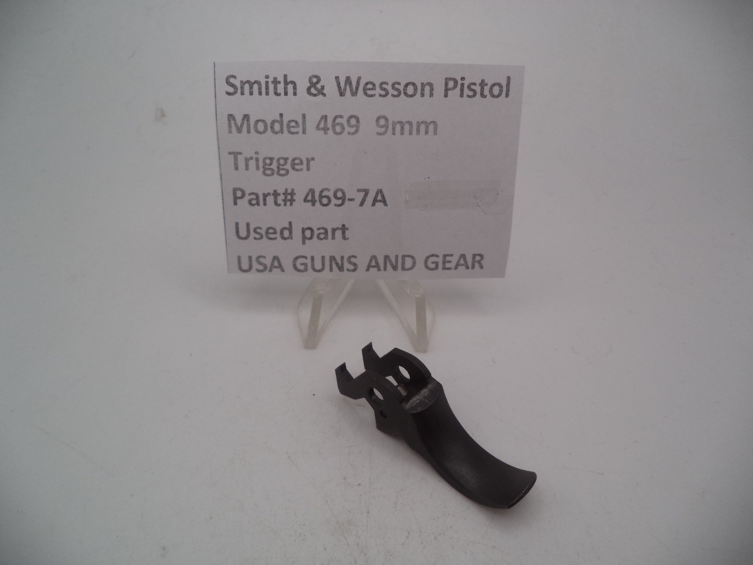 469-7A Smith & Wesson Pistol Model 469  9mm Trigger  Used Part