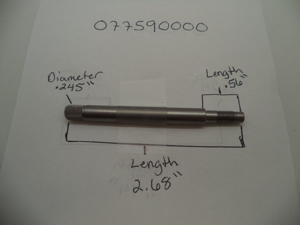 Smith & Wesson K & L Frame Revolver Extractor Rod 3" Barrel & Up 077590000