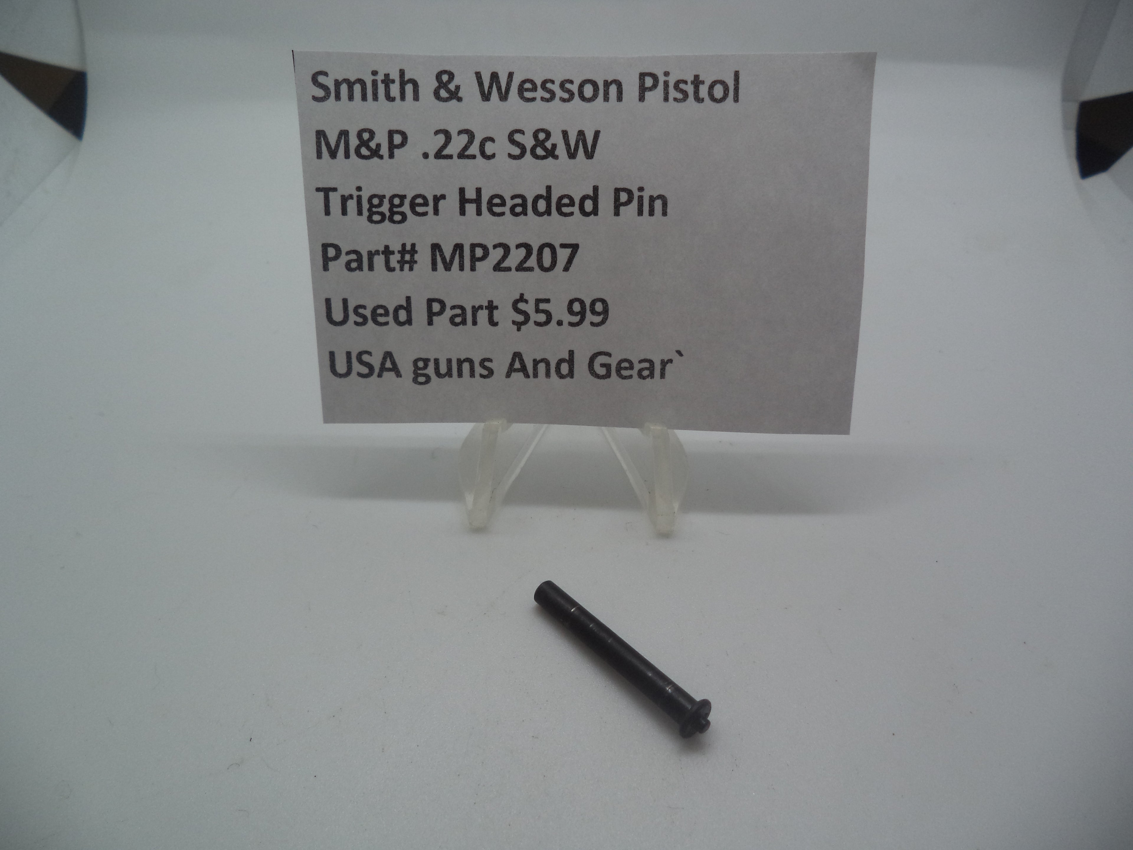 Smith & Wesson M&P 22 Compact Trigger Headed Pin MP2207