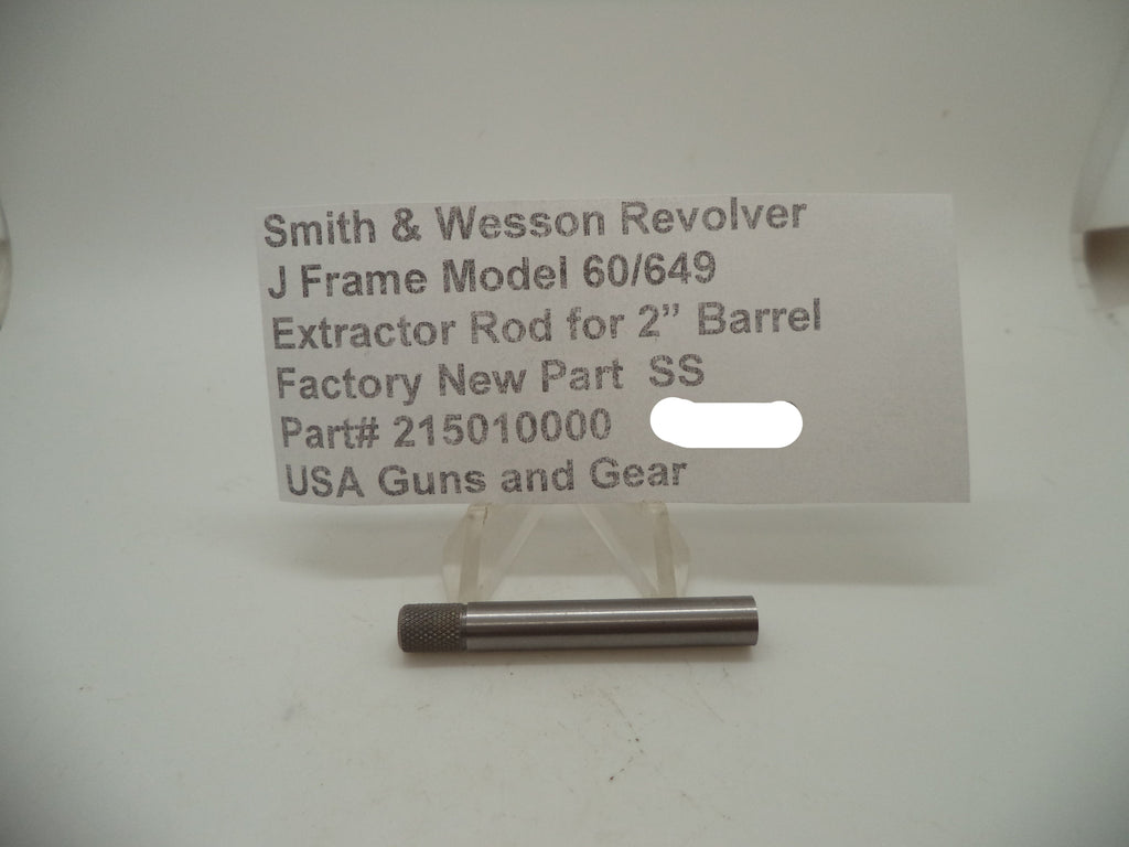 Smith & Wesson J Frame Extractor Rod Stainless Steel Models 60-9 & 649-3 - 215010000