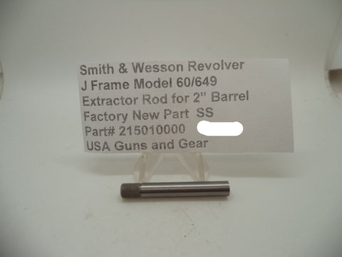 215010000 SW New J Frame Models 60-9 & 649-3 S.S. Extractor Rod