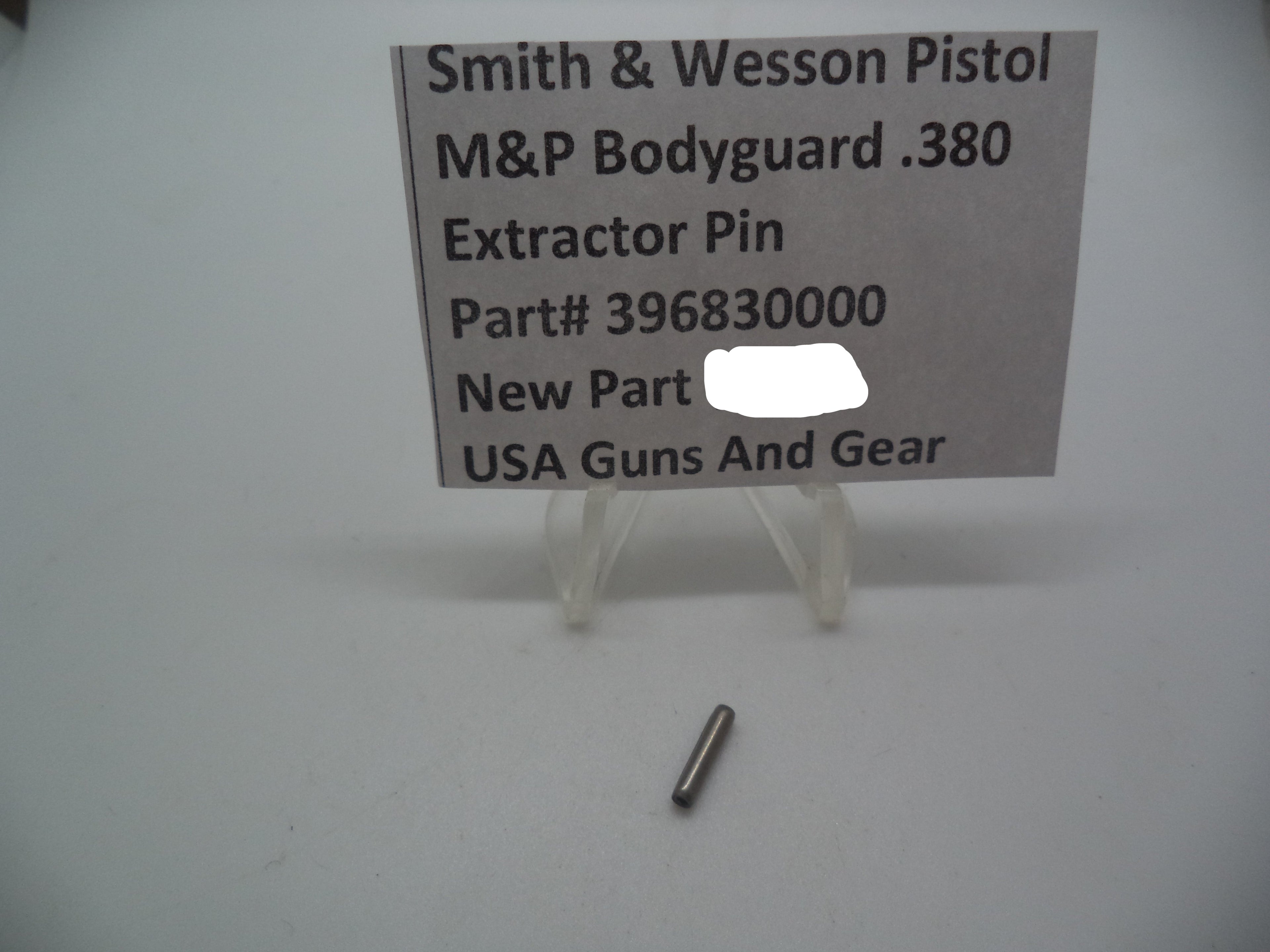 Smith & Wesson M&P Bodyguard 380 Extractor Pin Factory OEM 396830000