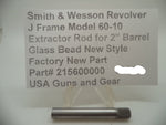 215600000 Smith & Wesson J Frame Model 60-10 Frame Glass Bead S.S. Extractor Rod