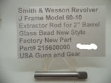 215600000 Smith & Wesson J Frame Model 60-10 Frame Glass Bead S.S. Extractor Rod