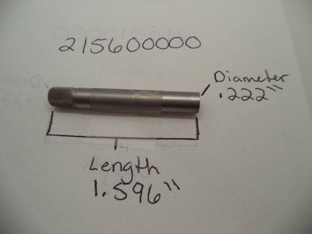 215600000 Smith & Wesson J Frame Model 60-10 Frame Glass Bead S.S. Extractor Rod