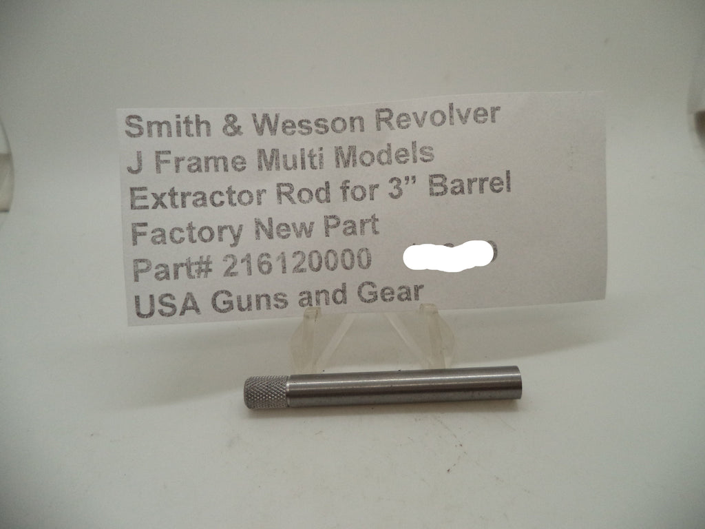 Smith & Wesson J Frame 3" Barrel Extractor Rod - Stainless Steel - Models 60-11, 317, 337, 360-1 - 216120000