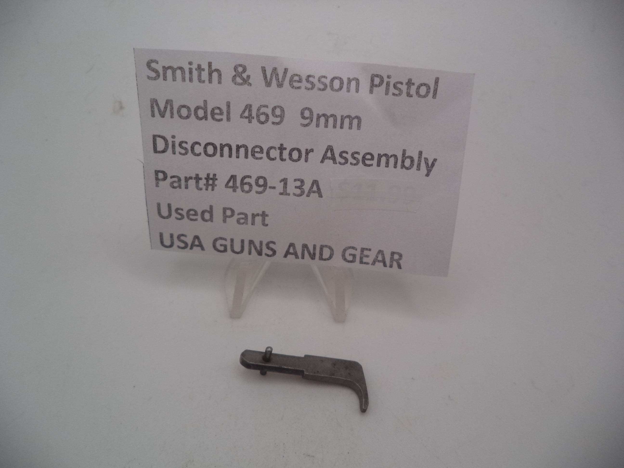 469-13A Smith & Wesson Pistol Model 469  9mm Disconnector Assembly  Used Part