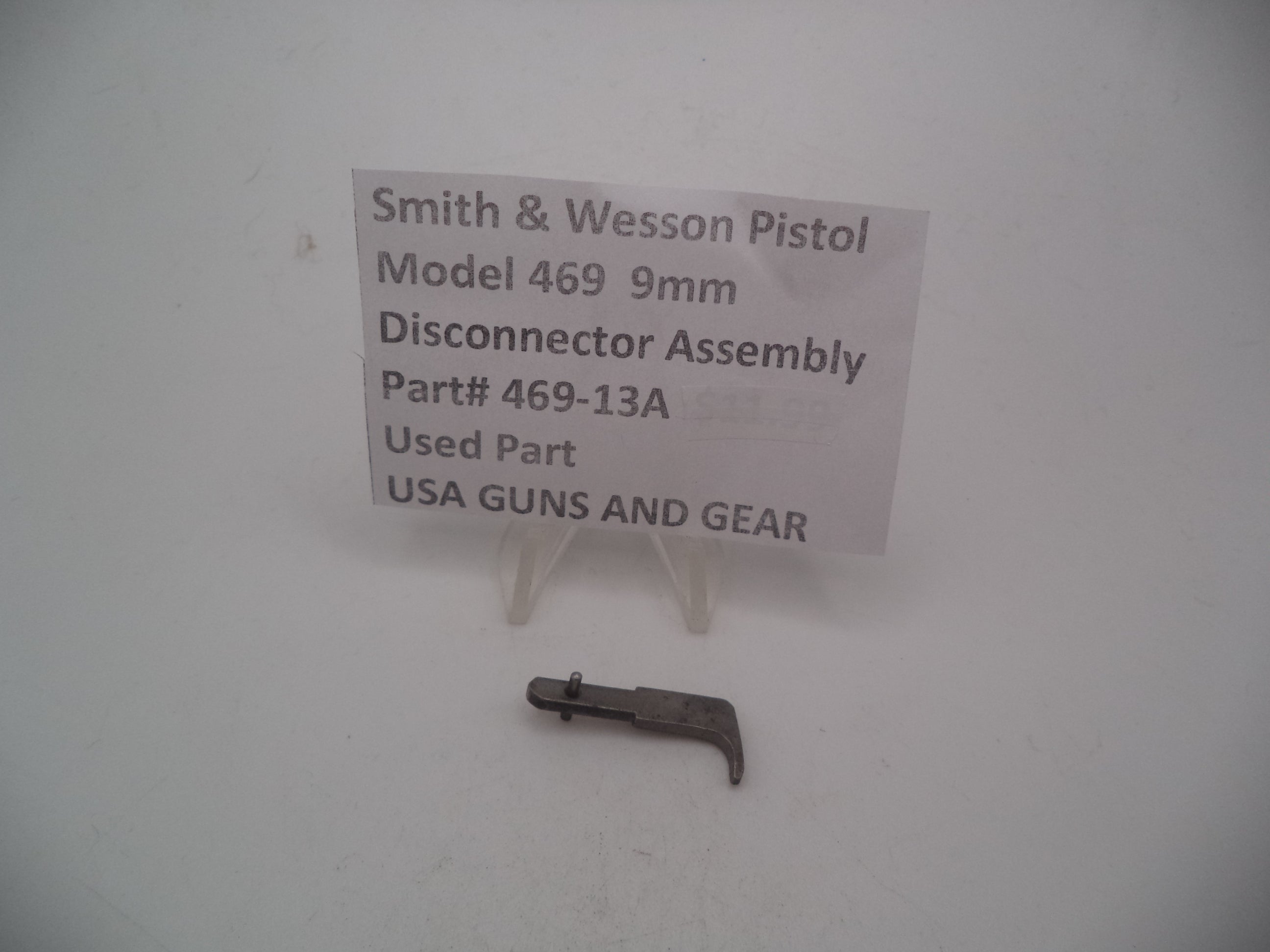 469-13A Smith & Wesson Pistol Model 469  9mm Disconnector Assembly  Used Part