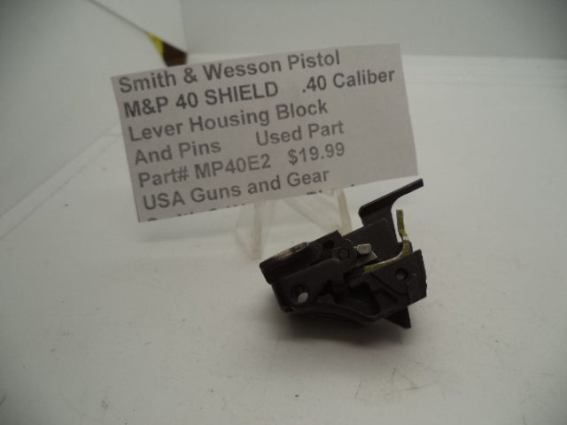 Smith & Wesson M&P Shield 40 Locking Block & Pins - .40 S&W - Used OEM Part MP40E2