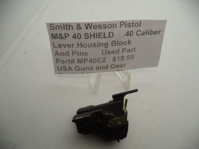 Smith & Wesson M&P Shield 40 Locking Block & Pins - .40 S&W - Used OEM Part MP40E2
