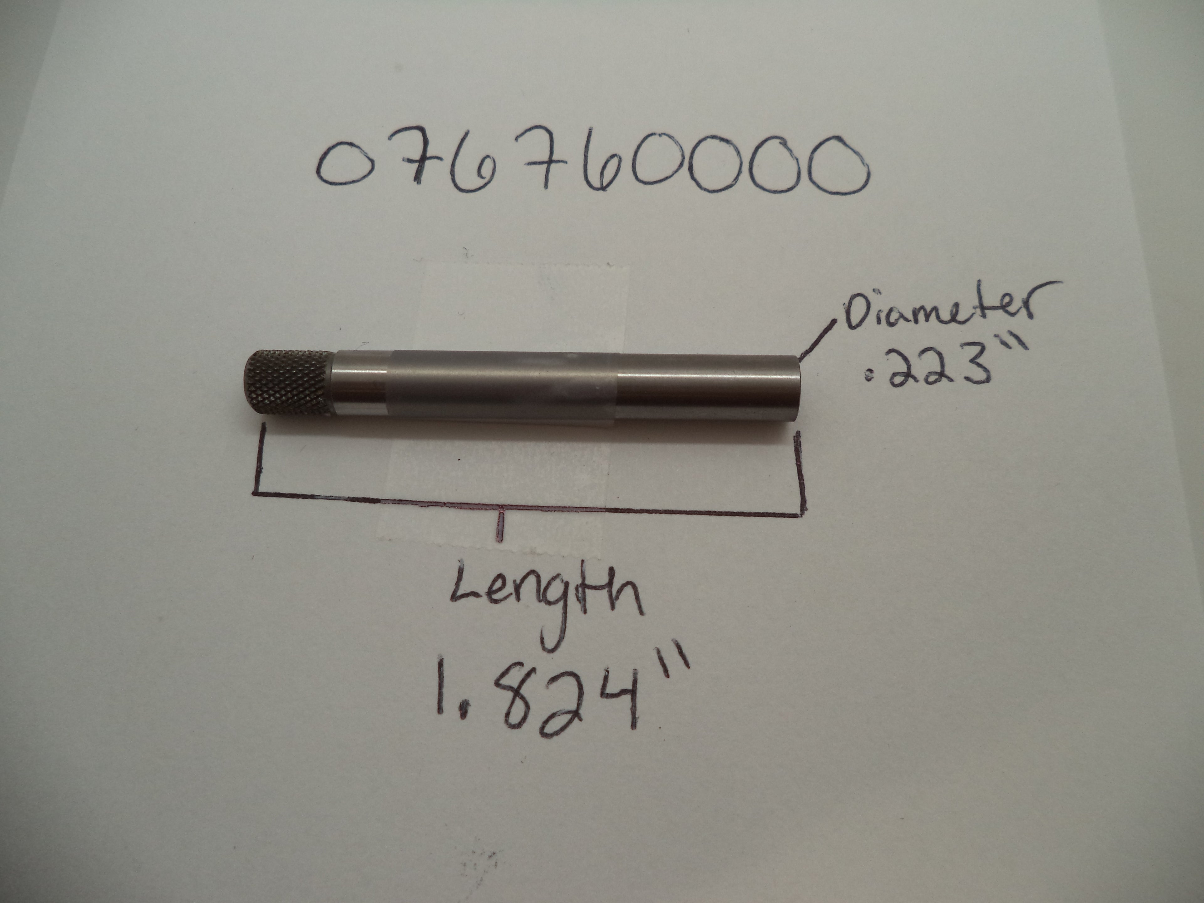 Smith & Wesson J Frame 60-2 640 642 Extractor Rod For a 3" Barrel 076760000