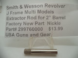 299760000 Smith & Wesson New J Frame Nickel 2" Barrel Extractor Rod