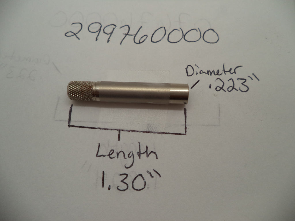 Smith & Wesson J Frame Extractor Rod Nickel 2" Barrel 1.303" Length - 299760000