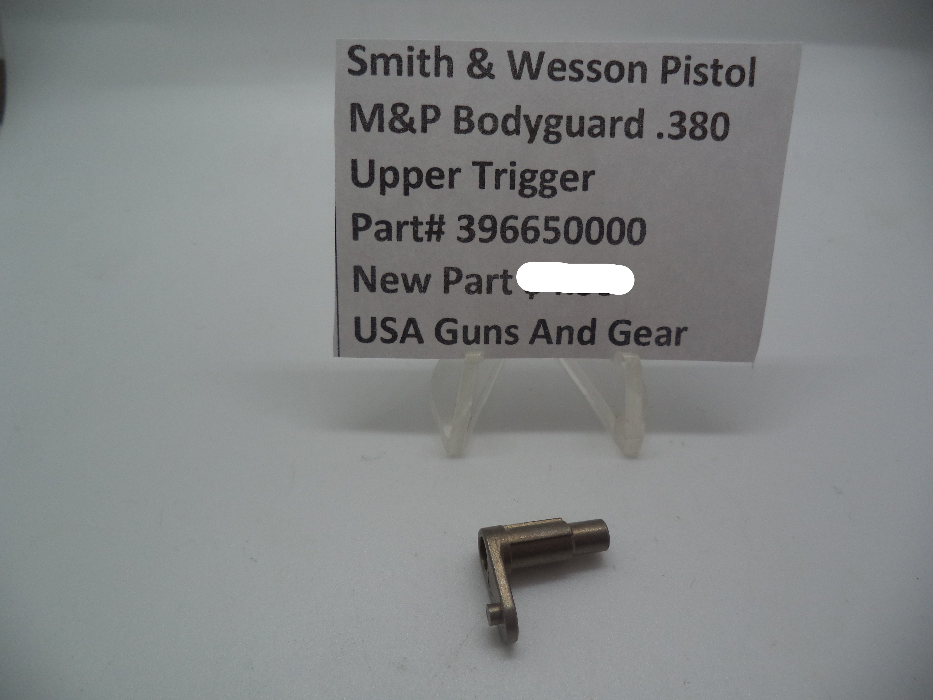 Smith & Wesson M&P Bodyguard 380 Upper Trigger Factory OEM 396650000