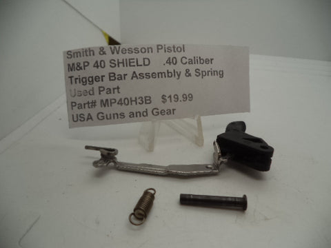 MP40H3B Smith & Wesson Pistol M&P 40 Shield Trigger Bar Assembly & Spring .40 Caliber