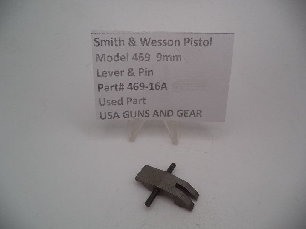 469-16A Smith & Wesson Pistol Model 469  9mm Lever & Pin Used Part
