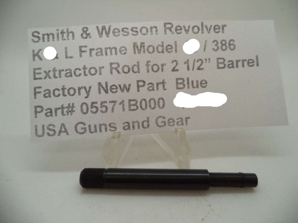 S&W K Frame Model 19, L Frame Model 386, 586 Blue Extractor Rod 2.5" Barrel 05571B000