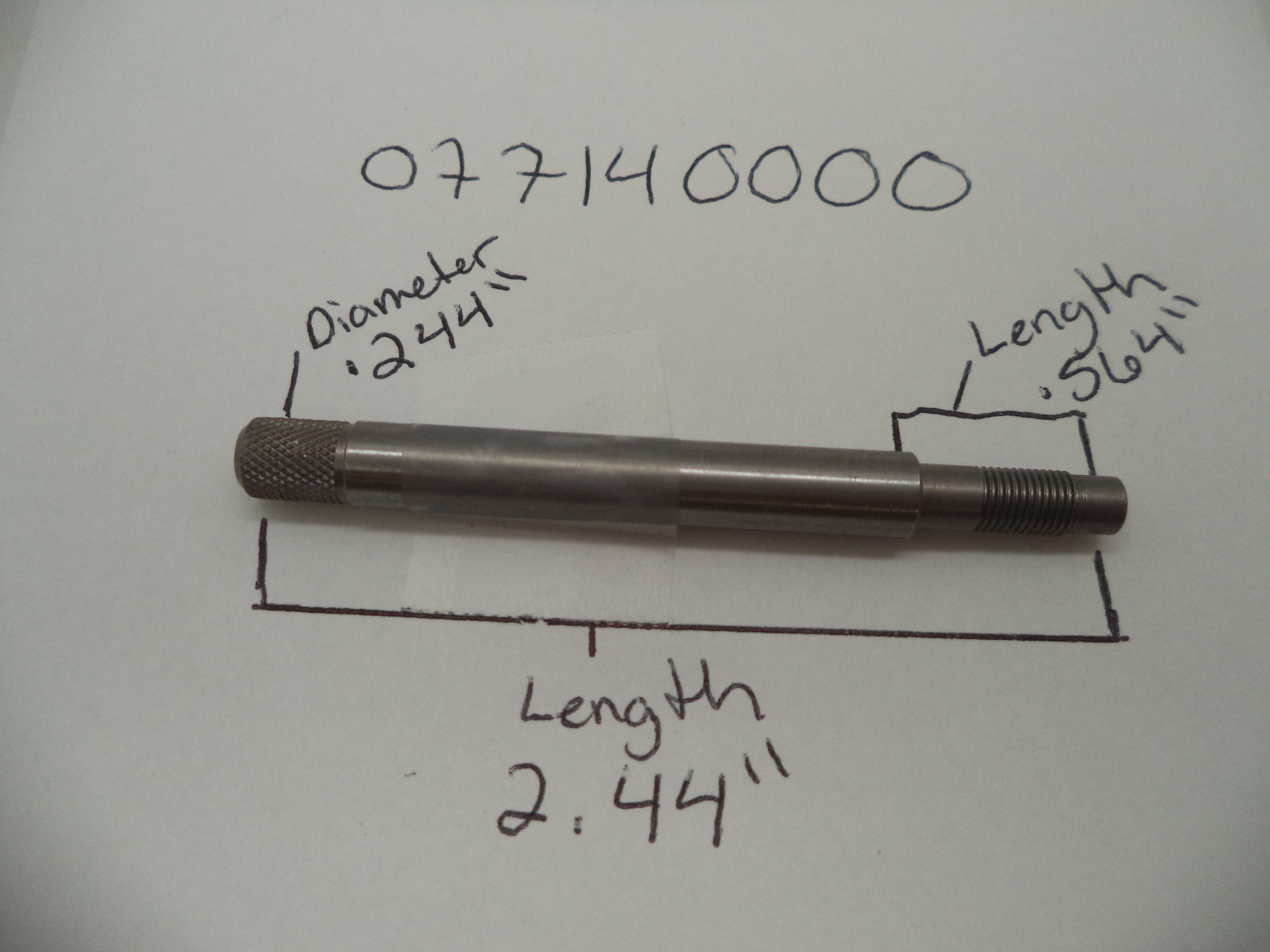 Smith & Wesson N Frame Extractor Rod - 2.5" & 3" Barrel | Models 624, 625, 629 | OEM Part 077140000