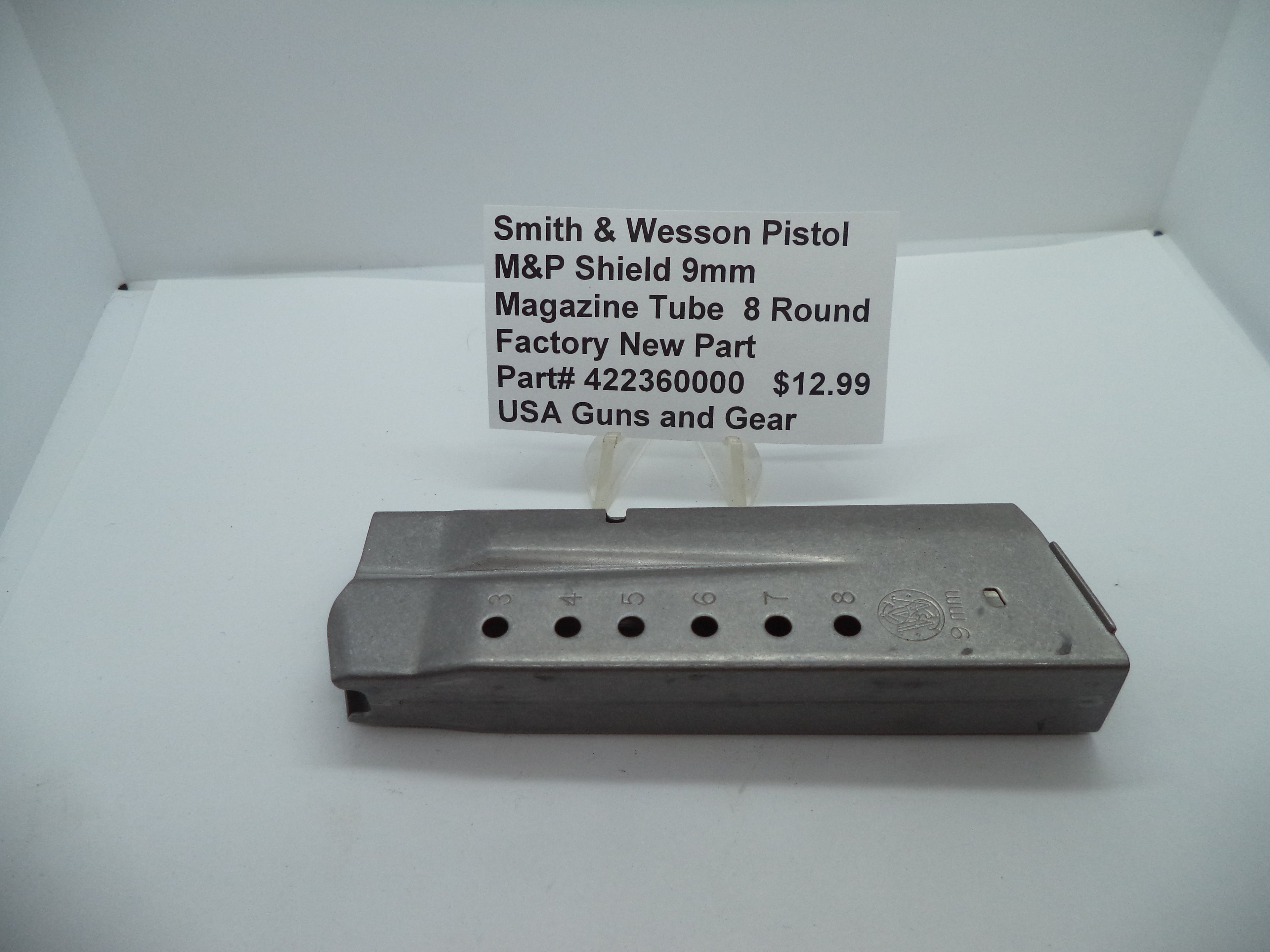 422360000 Smith & Wesson Pistol M&P Shield 9mm Magazine Tube 8 Round