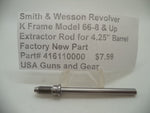 416110000 Smith & Wesson K Frame Model 66-8 & Up Extractor Rod New