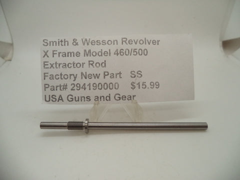 294190000 Smith & Wesson X Frame Models 460 500 Revolver Extractor Rod New Part
