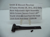 19161A Smith & Wesson K Frame Model 19 Rear Adjustable Sight 1.87" Used