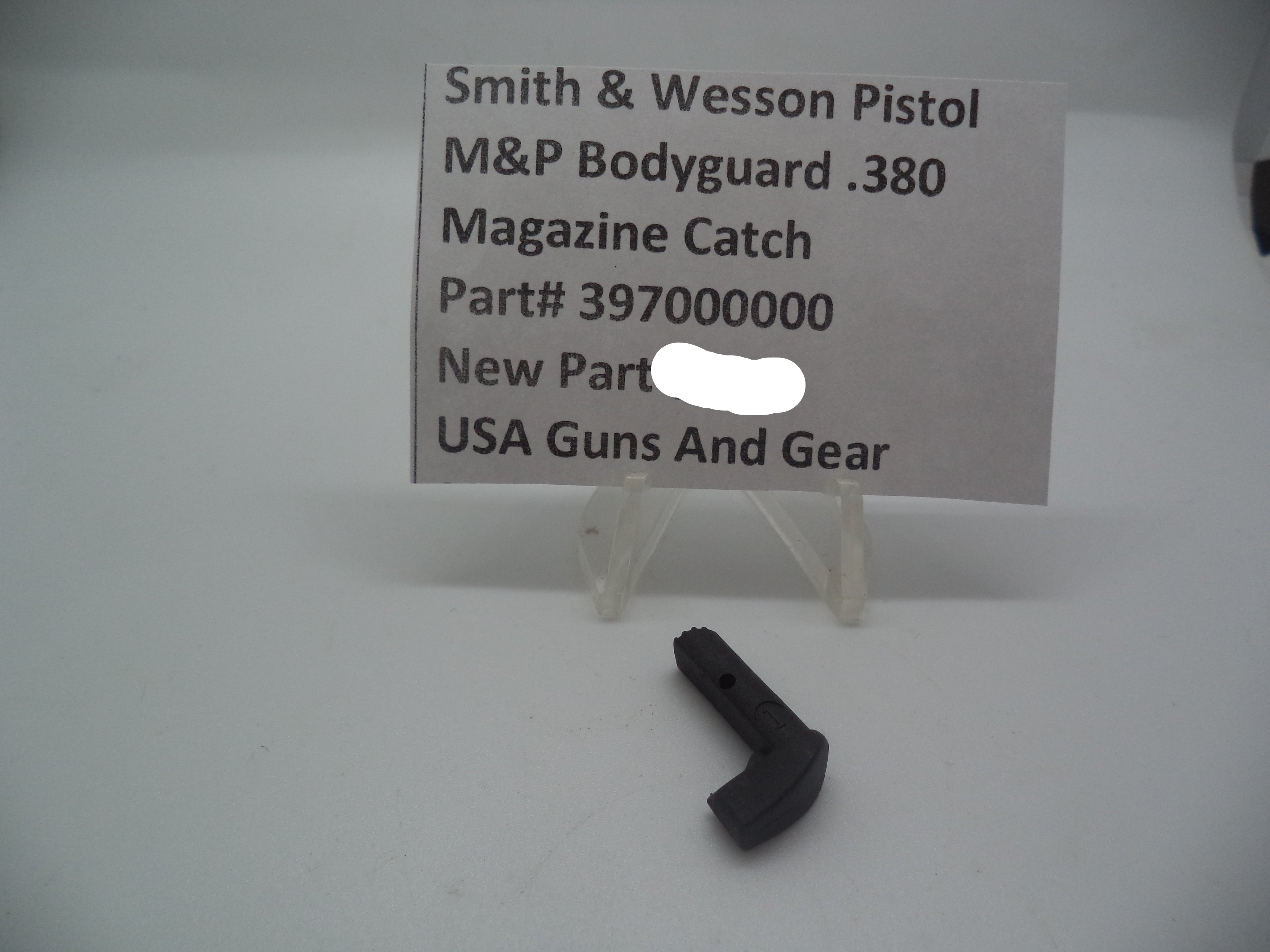 Smith & Wesson Pistol M&P Bodyguard 380 Magazine Catch 397000000