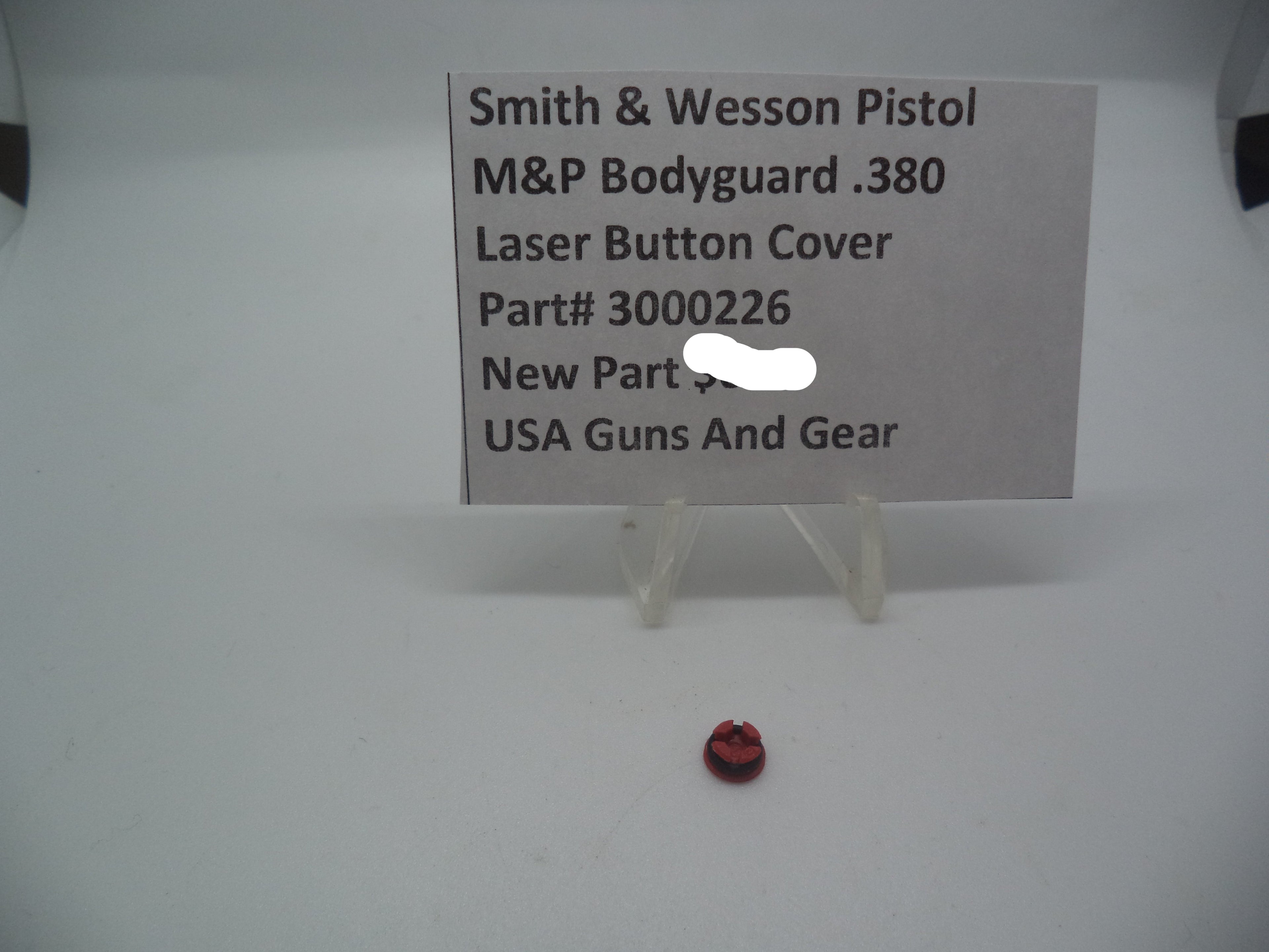 Smith & Wesson M&P Bodyguard 380 Laser Button Cover Factory OEM 3000226