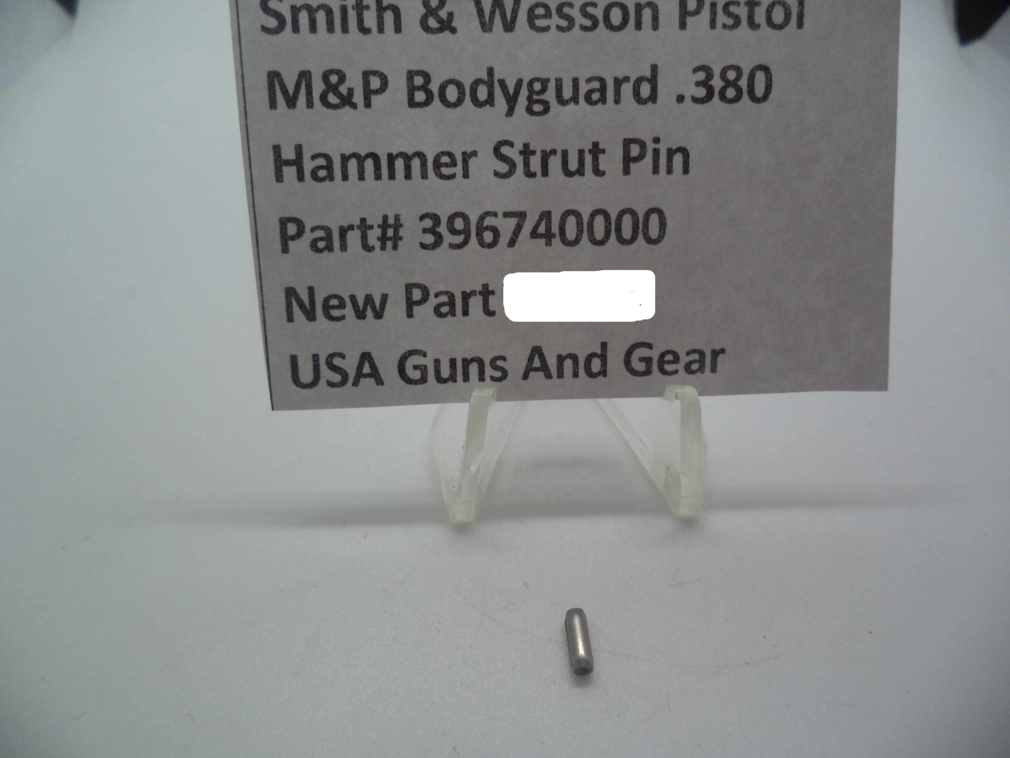Smith & Wesson M&P Bodyguard 380 Hammer Strut Pin Factory OEM 396740000
