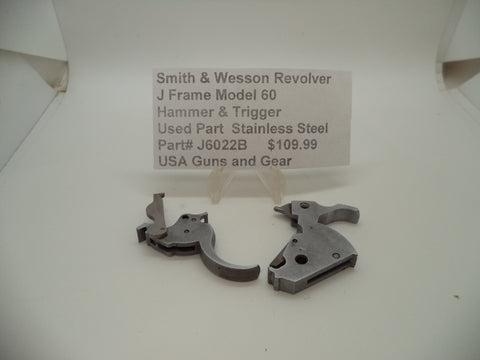 J6022B Smith and Wesson J Frame Model 60 Hammer & Trigger Combo Used