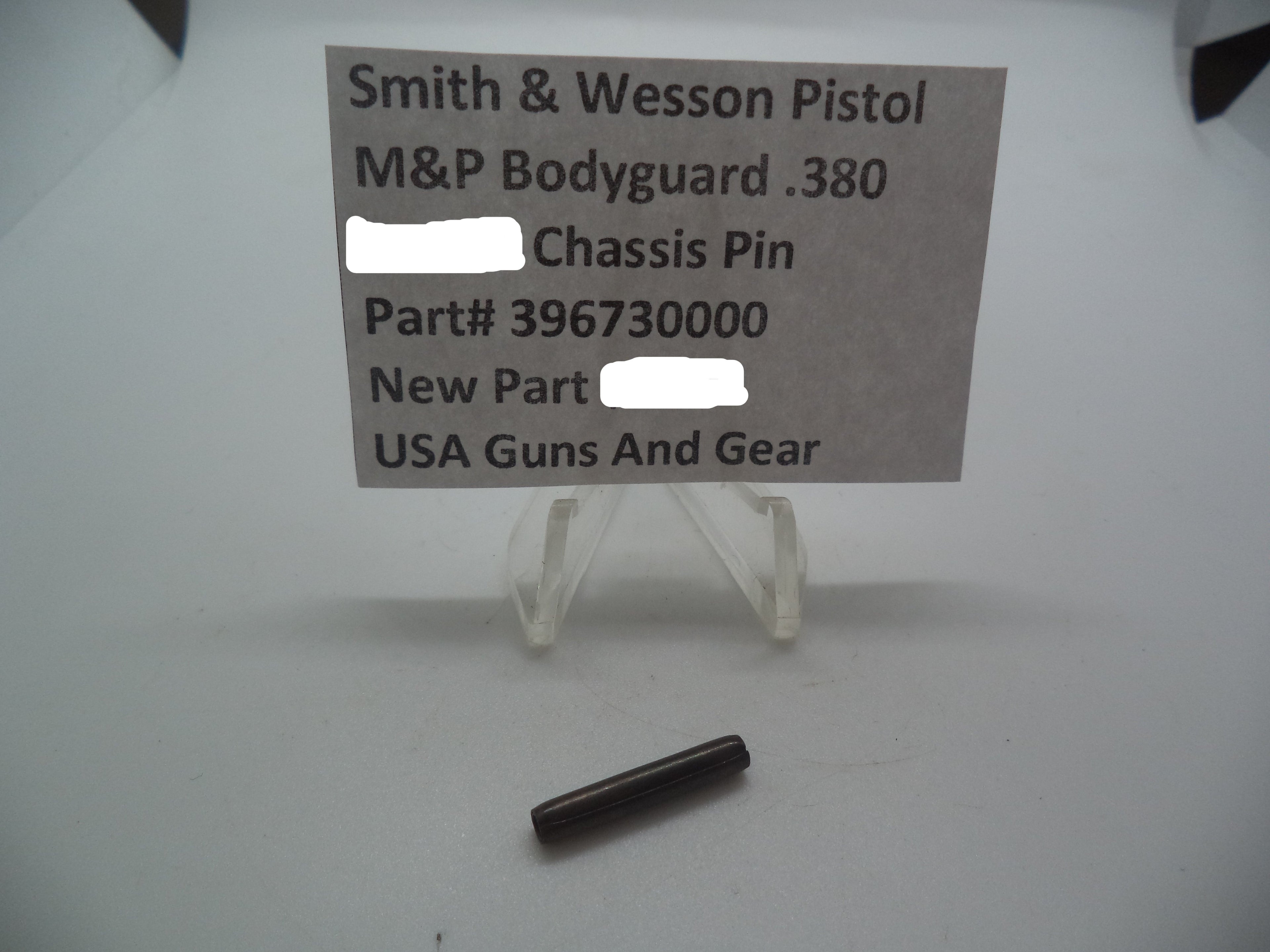 Smith & Wesson Pistol M&P Bodyguard 380 Frame Chassis Pin Factory New Part 396730000