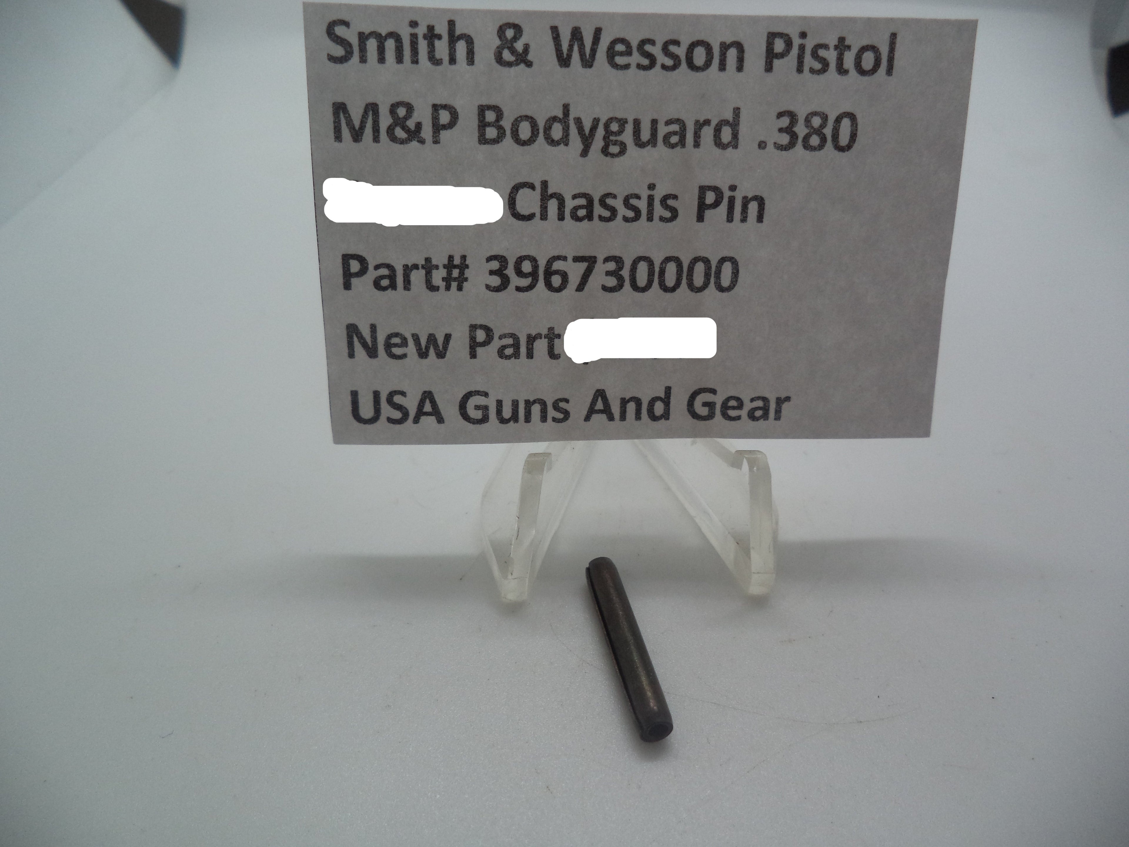 Smith & Wesson Pistol M&P Bodyguard 380 Frame Chassis Pin Factory New Part 396730000